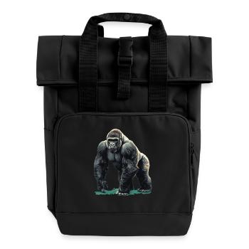 Berggorillas Berggorilla - Rolltop Rucksack mit zwei Griffen - Schwarz - Vorne