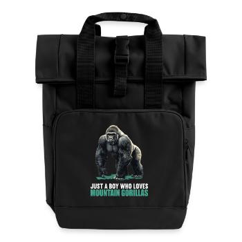 Berggorillas Berggorilla - Rolltop Rucksack mit zwei Griffen - Schwarz - Vorne
