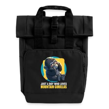 Berggorillas Berggorilla - Rolltop Rucksack mit zwei Griffen - Schwarz - Vorne