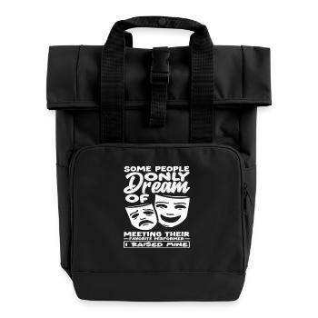 Musicals for musical lovers with passion - Roll Top Backpack with Two Handles - black - Front