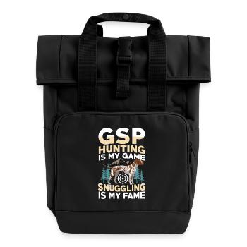 Hunting - Rolltop Rucksack mit zwei Griffen - Schwarz - Vorne
