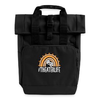 Musical Lovers Theaterlife - Roll Top Backpack with Two Handles - black - Front