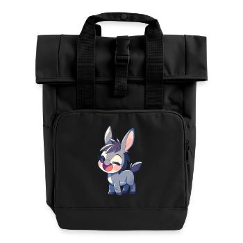 Mules Mule - Roll Top Backpack with Two Handles - black - Front