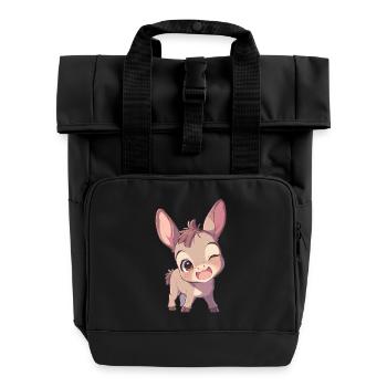 Mules Mule - Roll Top Backpack with Two Handles - black - Front