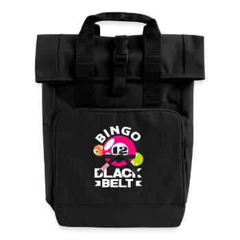 Bingo Black Belt Championship - Roll Top Backpack with Two Handles - black - Front