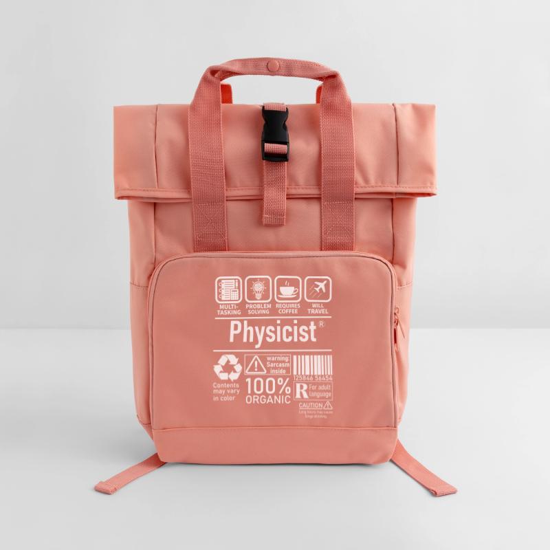 Physicist Specialist multi tasking problem solving Rolltop Rucksack mit zwei Griffen
