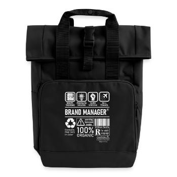 Brand Manager résolution de problèmes multitâches - Sac à dos Roll Top à deux anses - noir - Devant