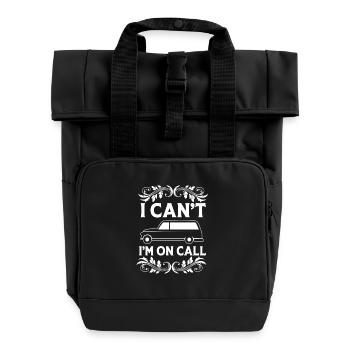 Bestattung - Rolltop Rucksack mit zwei Griffen - Schwarz - Vorne