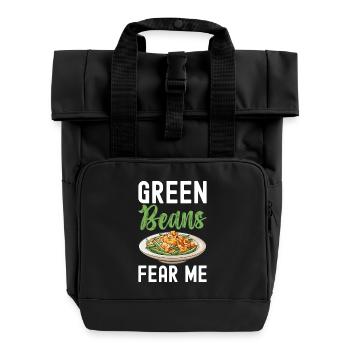 Casserole de haricots verts - Sac à dos Roll Top à deux anses - noir - Devant