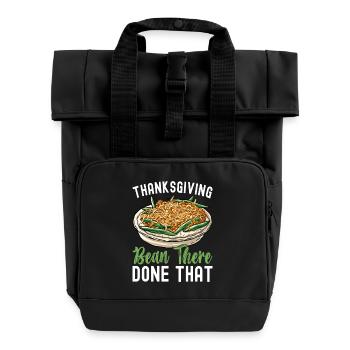Casserole de haricots verts - Sac à dos Roll Top à deux anses - noir - Devant