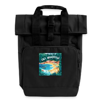 Majorque Cala Mondrago - Sac à dos Roll Top à deux anses - noir - Devant
