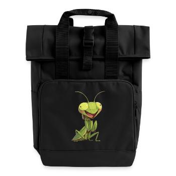 Gottesanbeterinnenen Gottesanbeterin - Rolltop Rucksack mit zwei Griffen - Schwarz - Vorne