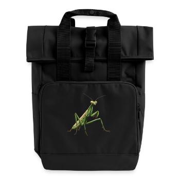 Gottesanbeterinnenen Gottesanbeterin - Rolltop Rucksack mit zwei Griffen - Schwarz - Vorne