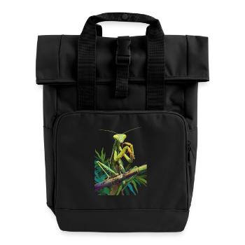 Gottesanbeterinnenen Gottesanbeterin - Rolltop Rucksack mit zwei Griffen - Schwarz - Vorne