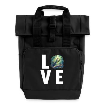 Gottesanbeterinnenen Gottesanbeterin - Rolltop Rucksack mit zwei Griffen - Schwarz - Vorne