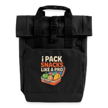 Dad Girl Scout Leader Proud Troop Support Scout - Rolltop Rucksack mit zwei Griffen - Schwarz - Vorne