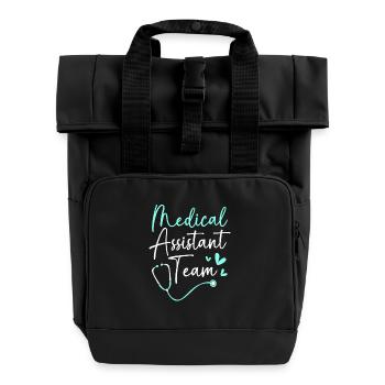 Medical Physicians MFA Team - Roll Top Backpack with Two Handles - black - Front