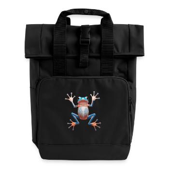 Des œuvres d’art fascinantes sur les grenouilles pour les amoureux de la nature - Sac à dos Roll Top à deux anses - noir - Devant