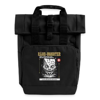 Volksfest Shirt: Käsewahn mit Biss - Rolltop Rucksack mit zwei Griffen - Schwarz - Vorne
