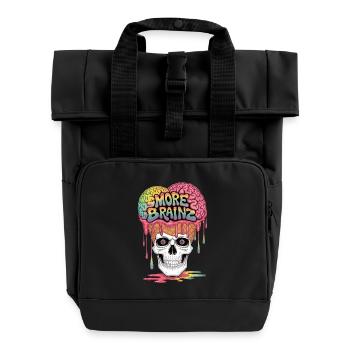 Zombie Eiscreme Wahnsinn - Rolltop Rucksack mit zwei Griffen - Schwarz - Vorne
