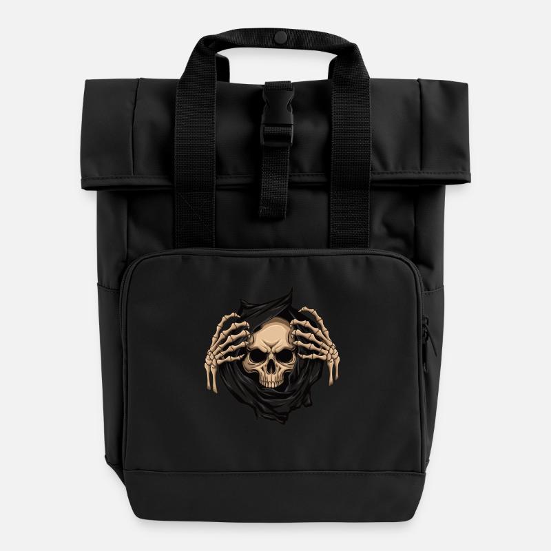 Grim Reaper Revealed - Roll Top Backpack with Two Handles - black