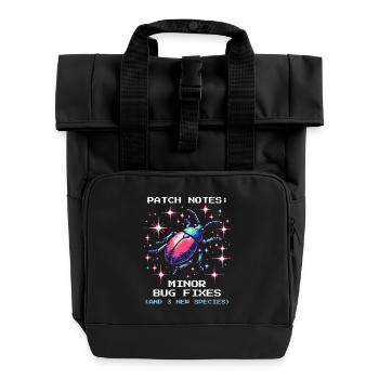 Mise à jour Espèces Entomologie Entomologie Pixel Gaming Nerd - Sac à dos Roll Top à deux anses - noir - Devant