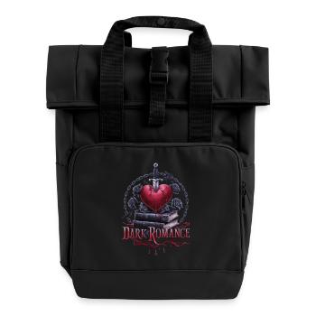 Dark Romance Heartbreak - Bloody Love & Books - Roll Top Backpack with Two Handles - black - Front