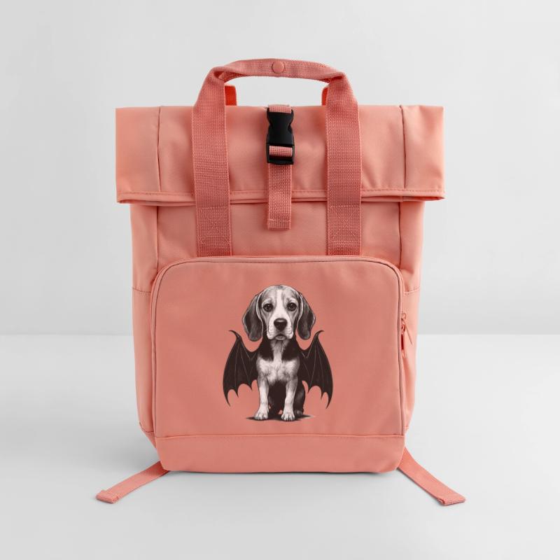 Beagle Rolltop Rucksack mit zwei Griffen