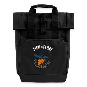 Kayak Pêche Vie Pêcheur Fierté Poisson En Plein Air - Sac à dos Roll Top à deux anses - noir - Devant