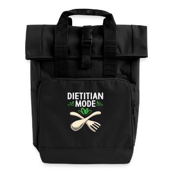 Alimentation Nutrition alimentaire - Sac à dos Roll Top à deux anses - noir - Devant