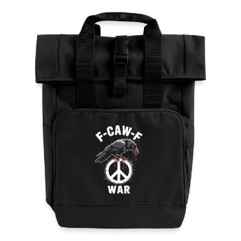 FCAWF War - Rolltop Rucksack mit zwei Griffen - Schwarz - Vorne