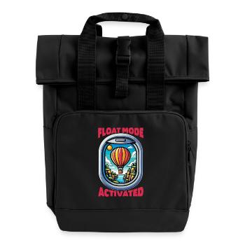Montgolfière mode flotteur Aéronaute activé - Sac à dos Roll Top à deux anses - noir - Devant