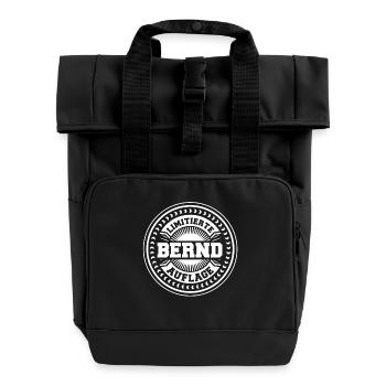 Bernd - Sac à dos Roll Top à deux anses - noir - Devant