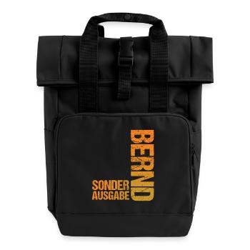 Bernd - Sac à dos Roll Top à deux anses - noir - Devant