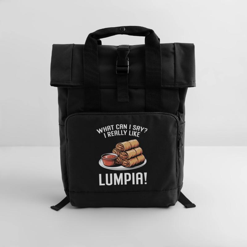 Spring rolls Roll Top Backpack with Two Handles