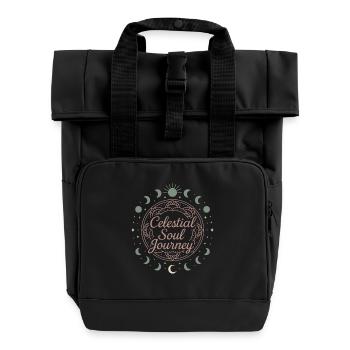 Boho Yoga Cadeau spirituel pour les yogis conscients - Sac à dos Roll Top à deux anses - noir - Devant