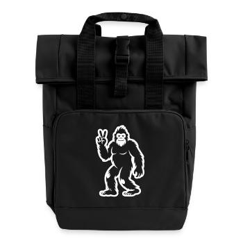 Chemise Bigfoot Peace - Sac à dos Roll Top à deux anses - noir - Devant