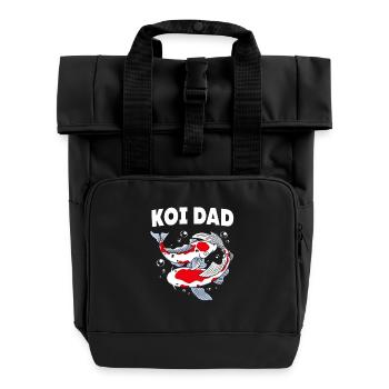 Koi Fish Koi Carpe Koi Koi Koi Koi Koi Koi - Sac à dos Roll Top à deux anses - noir - Devant