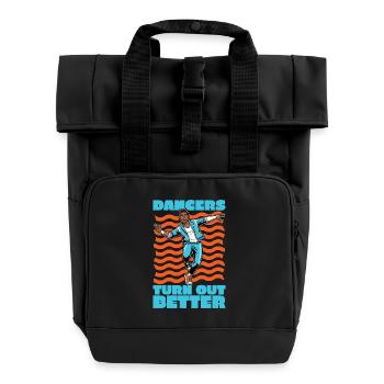 Les danseurs produisent de meilleures chorégraphies - Sac à dos Roll Top à deux anses - noir - Devant