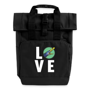 Murène nasale Murène fantôme Murène - Sac à dos Roll Top à deux anses - noir - Devant