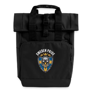 Fierté de la Suède - Sac à dos Roll Top à deux anses - noir - Devant