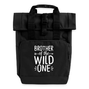 Brother of the Wild One - Roll Top Backpack with Two Handles - black - Front