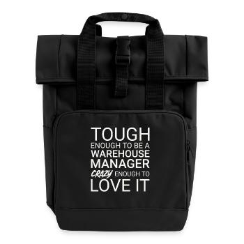 Warehouse Manager Crazy - Rolltop Rucksack mit zwei Griffen - Schwarz - Vorne