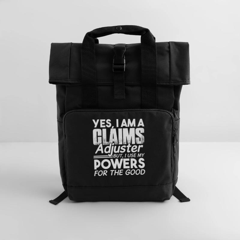 Use Claims Adjuster Powers Roll Top Backpack with Two Handles