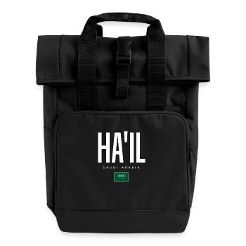 Ha'il Saudi Arabia - Roll Top Backpack with Two Handles - black - Front