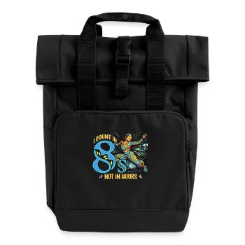 Dance Teacher I Count In 8s Dancing Instructor - Roll Top Backpack with Two Handles - black - Front