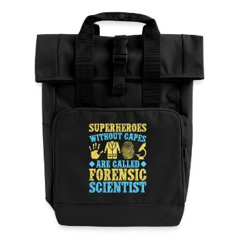 Super-héros majeurs en sciences médico-légales sans Cabes - Sac à dos Roll Top à deux anses - noir - Devant