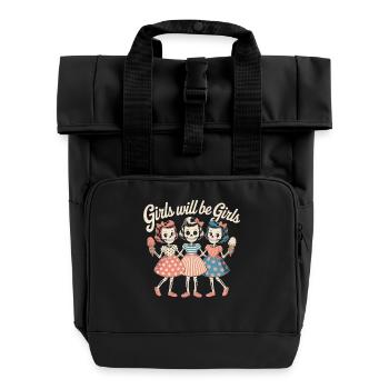 Glaces Manger des Filles Squelettes - Sac à dos Roll Top à deux anses - noir - Devant