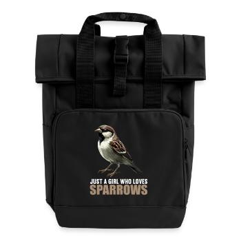 Sparrows Sparrow - Roll Top Backpack with Two Handles - black - Front