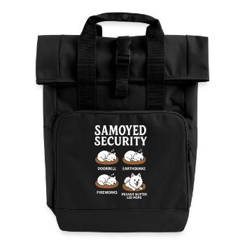 Samojede - Rolltop Rucksack mit zwei Griffen - Schwarz - Vorne